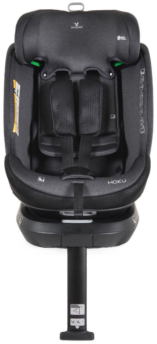 Cangaroo Hoku Black 360° i-Size Autostoel 40-150cm