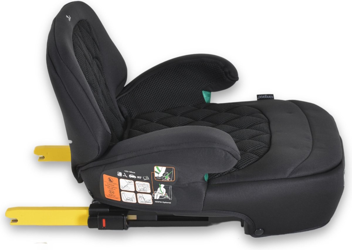 Cangaroo Jax Black Isofix Booster 125-150 cm