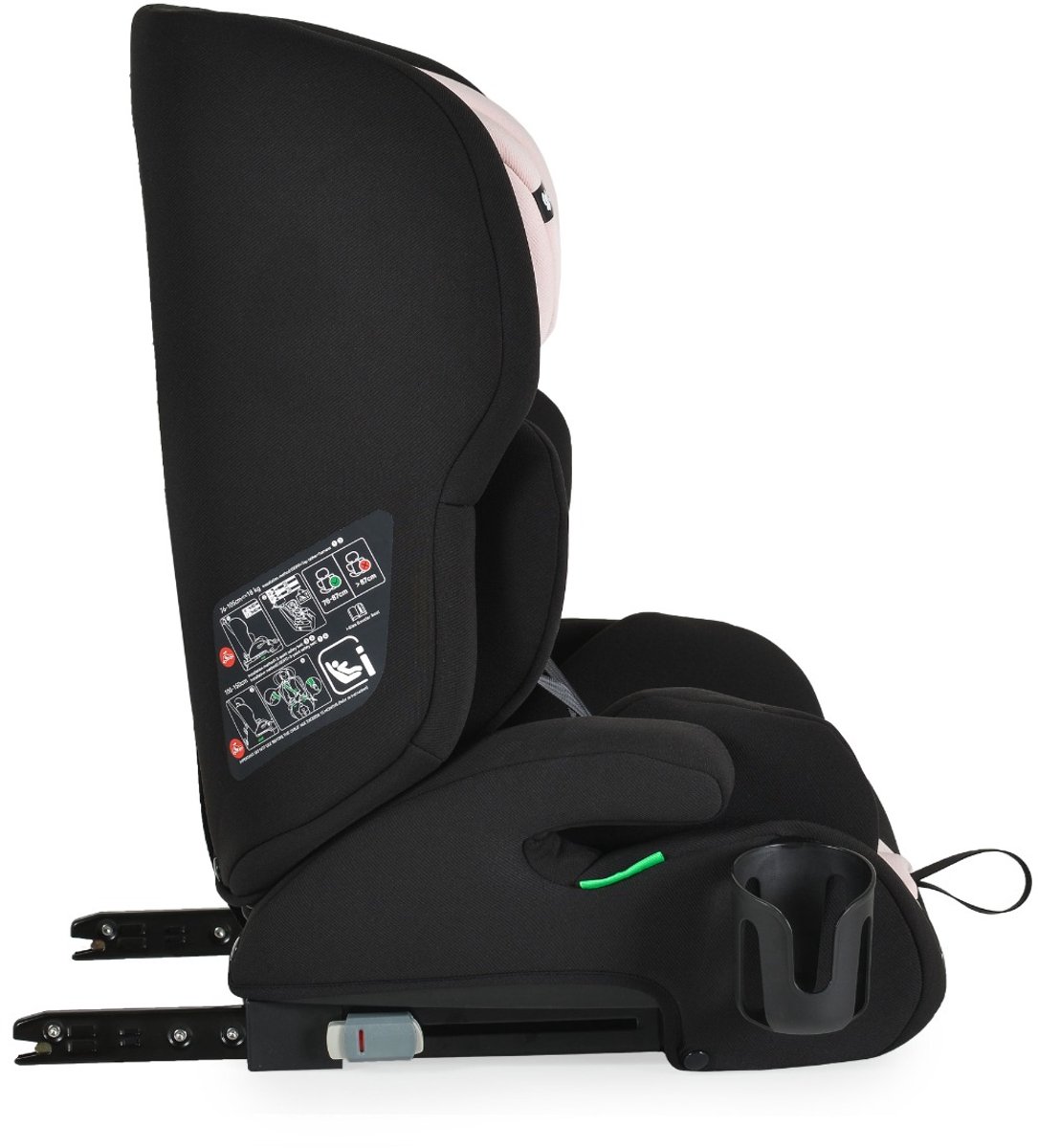 Wat vinden we goed aan de Cangaroo Trip i-Size Autostoel Baby Pink 76-150 cm