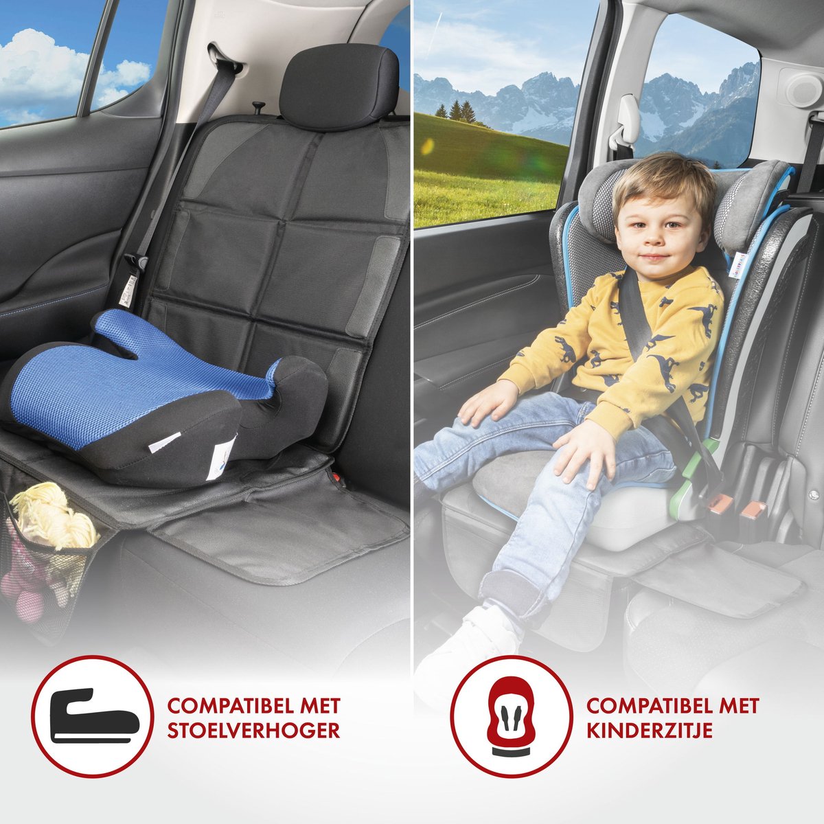 CarComfort Protect XL Kinderzitje Onderlegger Zwart