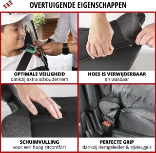 CarComfort Raffi zitverhoger auto