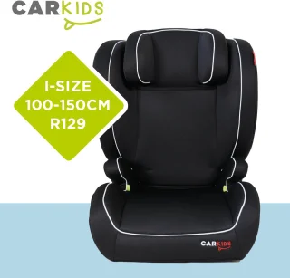 Carkids I-Size Autostoeltje Frankie 100-150cm Zwart/Wit
