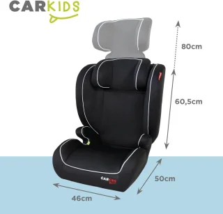 Carkids I-Size Autostoeltje Frankie 100-150cm Zwart/Wit