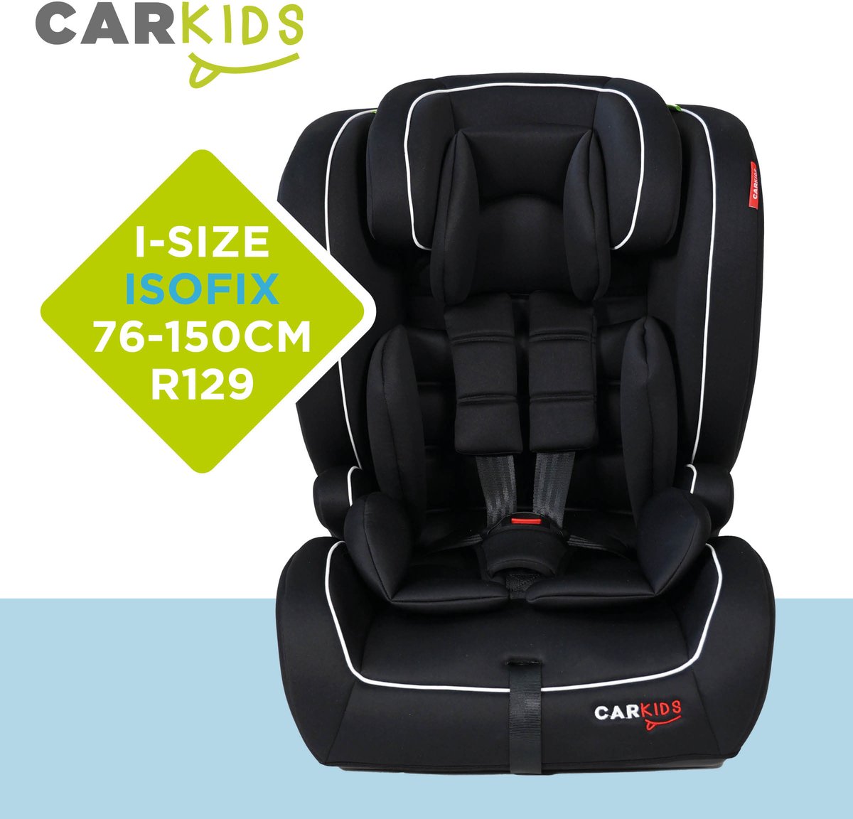 Carkids I-Size Autostoeltje Jessie Zwart/Wit ISOFIX