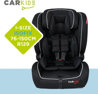 Carkids I-Size Autostoeltje Jessie Zwart/Wit ISOFIX