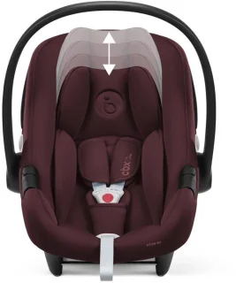 De CBX by CYBEX Aton B2 - Autostoel Groep 0+ (i-Size) - Rood in één oogopslag