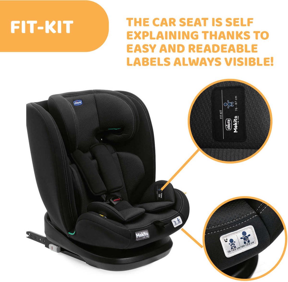 Chicco EveryOne i-Size Autostoel Black