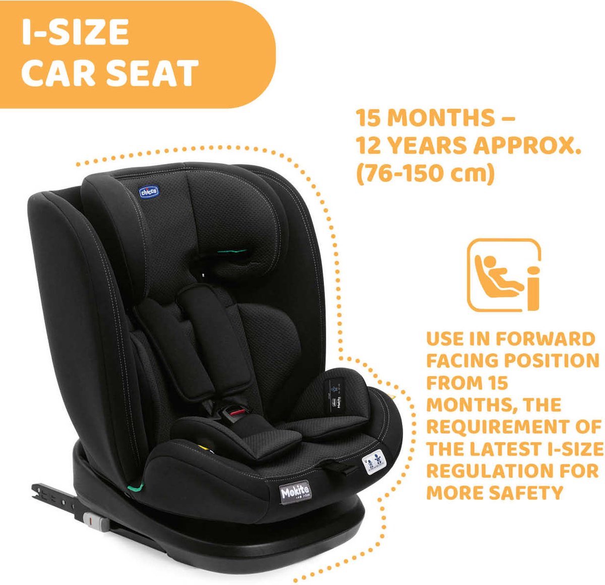 Chicco EveryOne i-Size Autostoel Black
