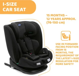 Chicco EveryOne i-Size Autostoel Black