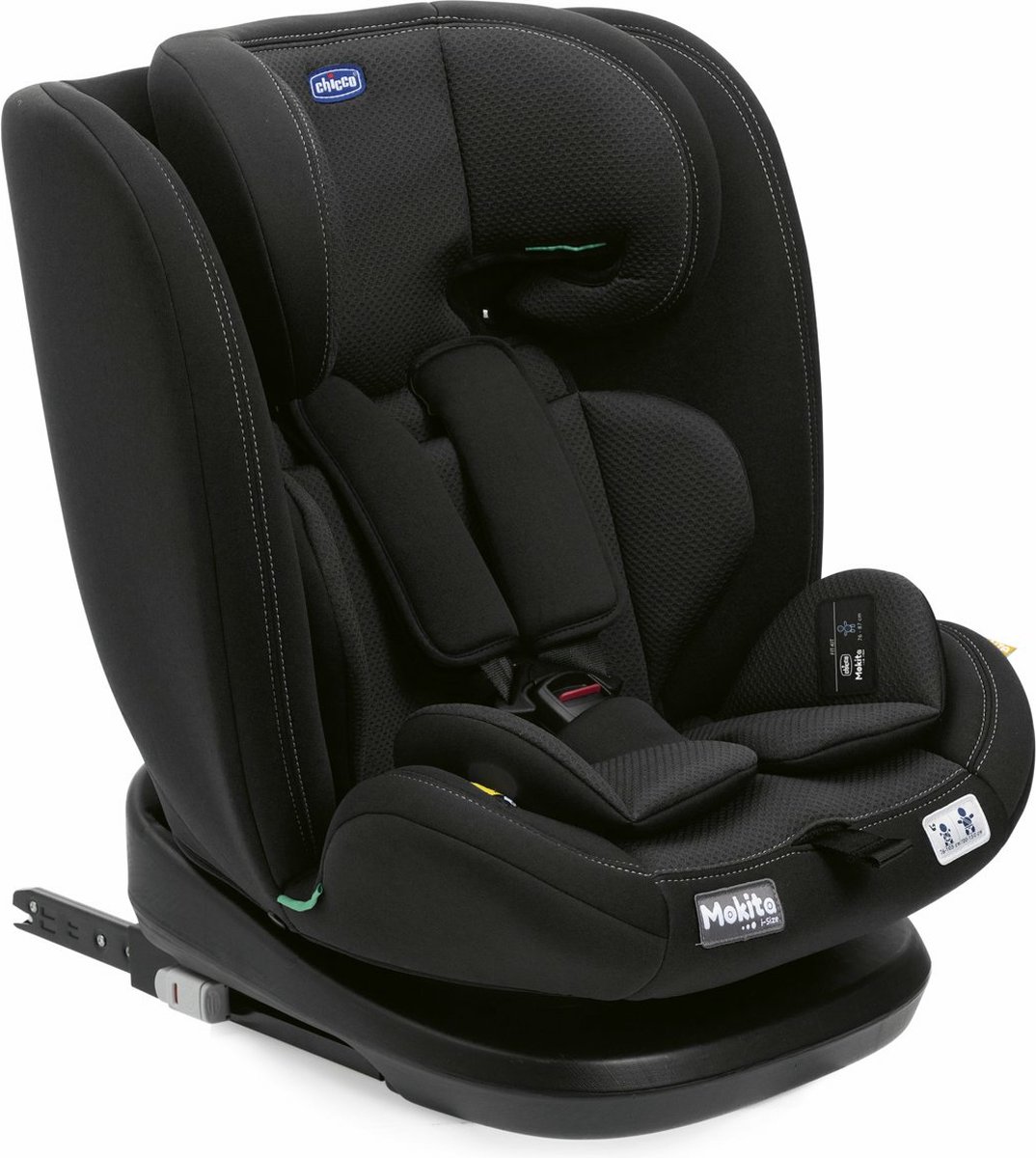 De Chicco Mokita Classic Black Autostoel I-Size Isofix in één oogopslag