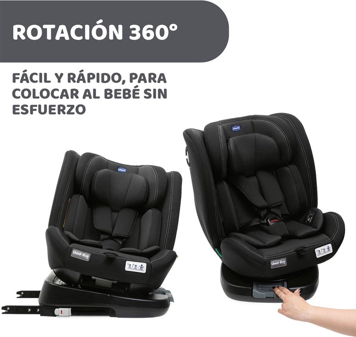 Chicco Unico Evo i-Size Autostoel Zwart