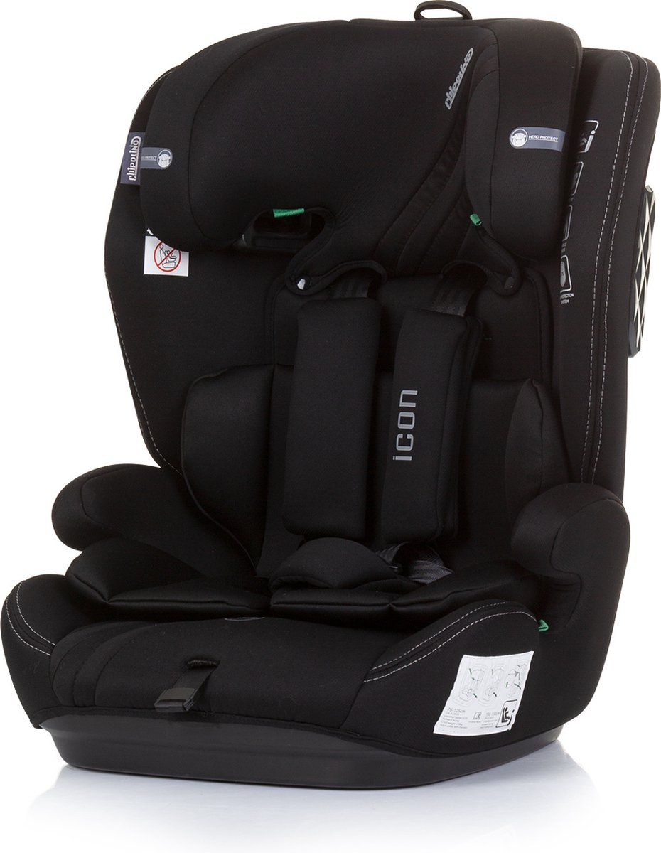 Chipolino Icon Autostoel I-Size Groep 1/2/3 Zwart