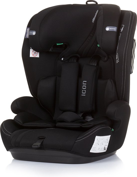 Chipolino Icon Autostoel I-Size Groep 1/2/3 Zwart