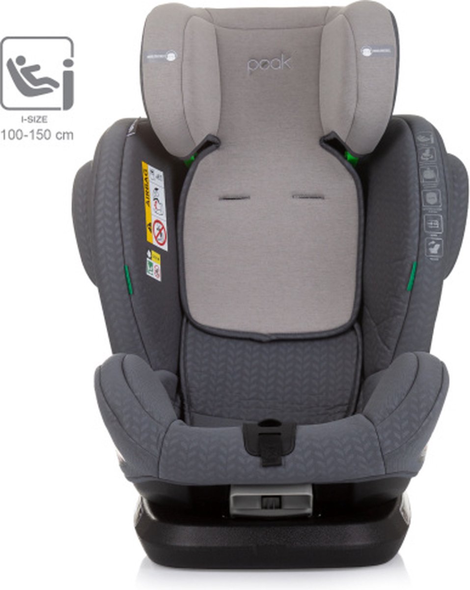 Chipolino Peak Autostoel i-Size Isofix 360° Granite Grijs