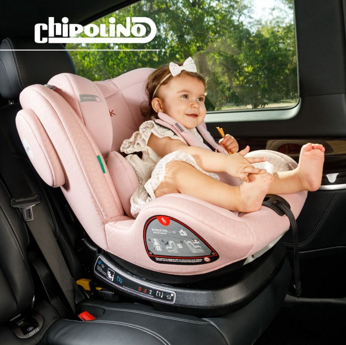Chipolino Peak Autostoel i-Size Isofix 360° Granite Grijs