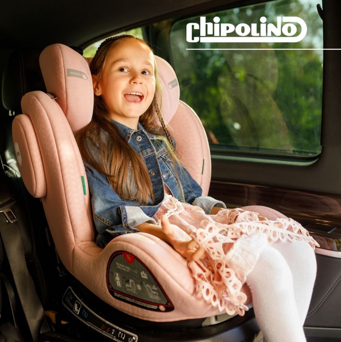 Chipolino Peak Autostoel i-Size Isofix 360° Granite Grijs