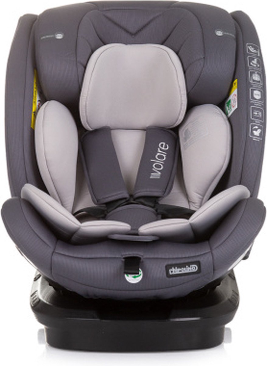Chipolino Volare Autostoel i-Size Groep 0+-3 Granite Grijs