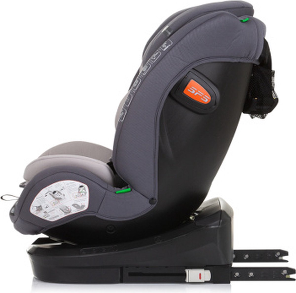 Chipolino Volare Autostoel i-Size Groep 0+-3 Granite Grijs