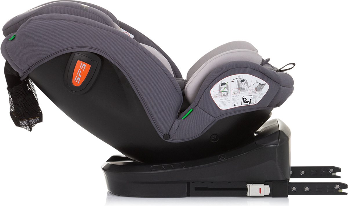 Chipolino Volare Autostoel i-Size Groep 0+-3 Granite Grijs