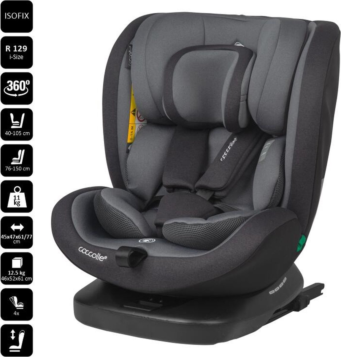 Coccolle Mydo Autostoel I-Size Diamond Black