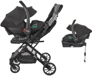 Combi kinderwagen met autostoel groep 0+ en isofix-basis
