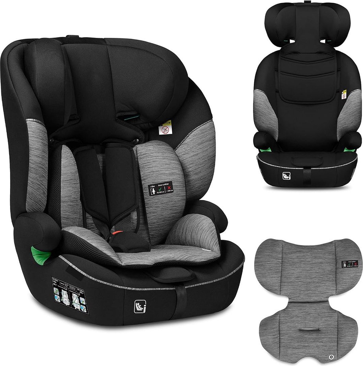 DailySupplies Kinderstoel Auto Zwart-Grijs