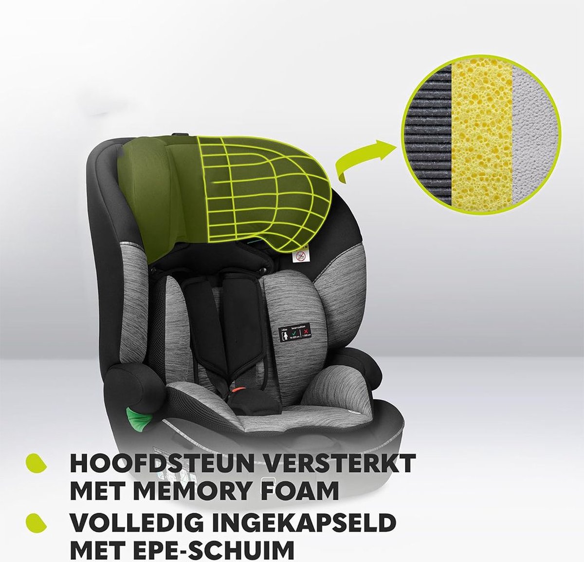 DailySupplies Kinderstoel Auto Zwart-Grijs