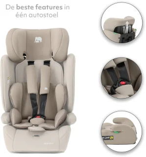 Wat vinden we goed aan de Deryan Carter Basic Autostoel Nougat