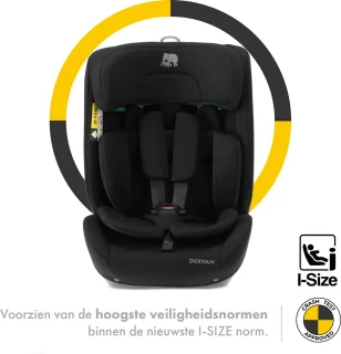 Deryan Carter Luxe i-Size Autostoeltje Zwart