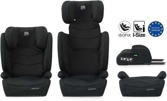 Deryan Charlie Luxe i-Size Autostoeltje Zwart