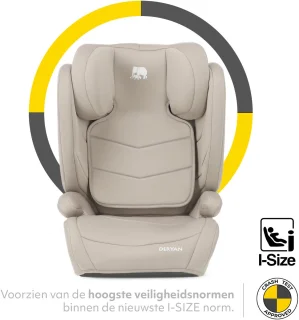 Wat vinden we goed aan de Deryan Charlie Luxe i‑Size Autostoel Nougat