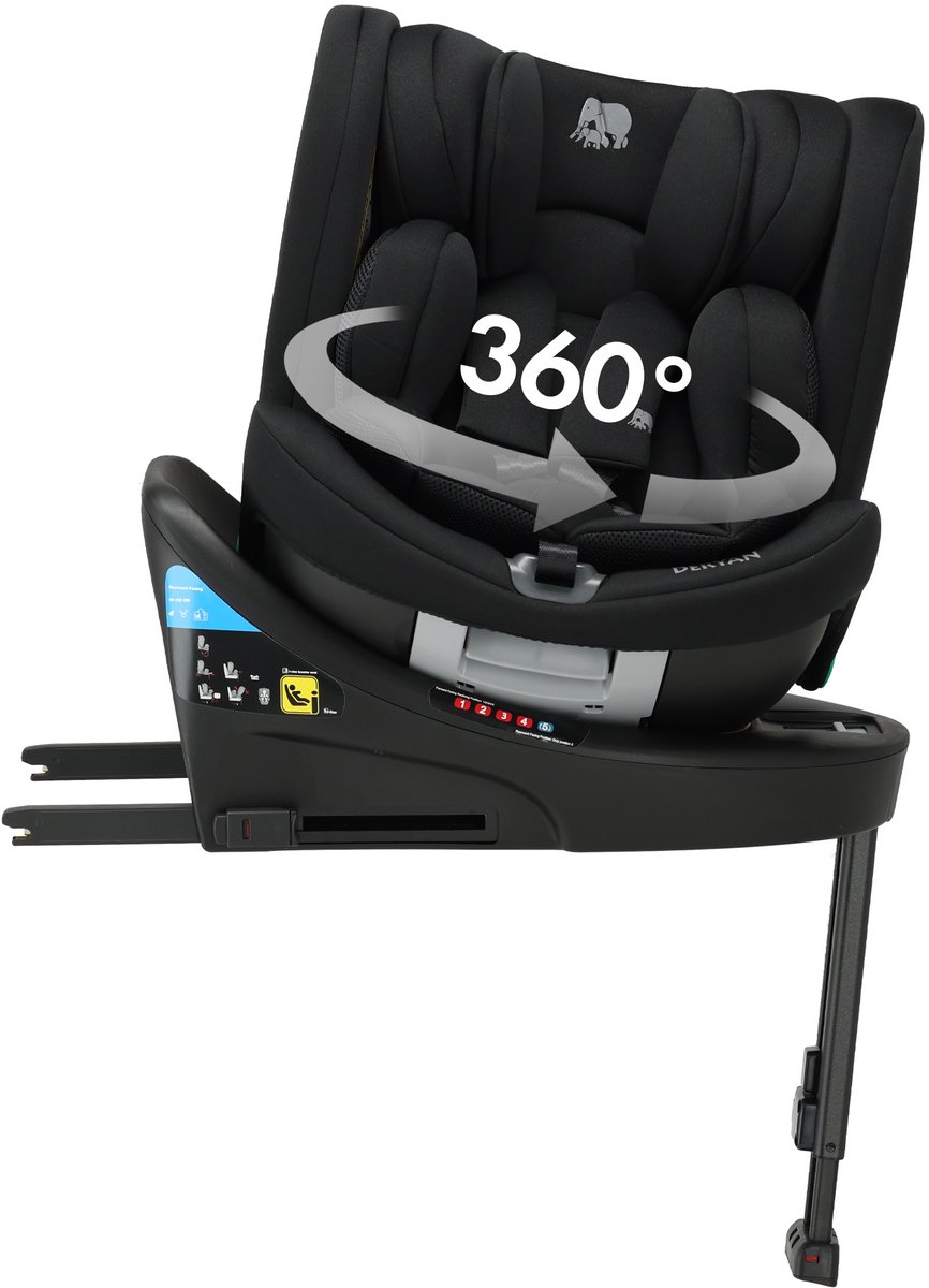 Deryan Chase Luxe i-Size Autostoel 0-36kg Isofix 360°