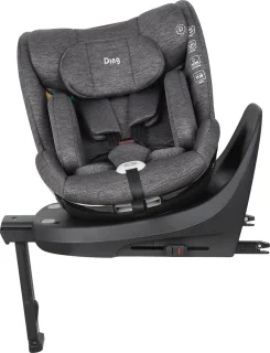 Ding Fynn Autostoel 360° Isofix Grijs i-Size