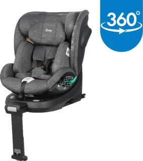 Ding Fynn Autostoel 360° Isofix Grijs i-Size