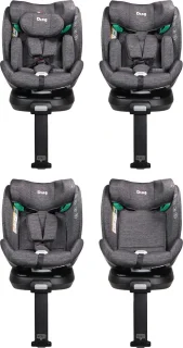 Ding Fynn Autostoel 360° Isofix Grijs i-Size