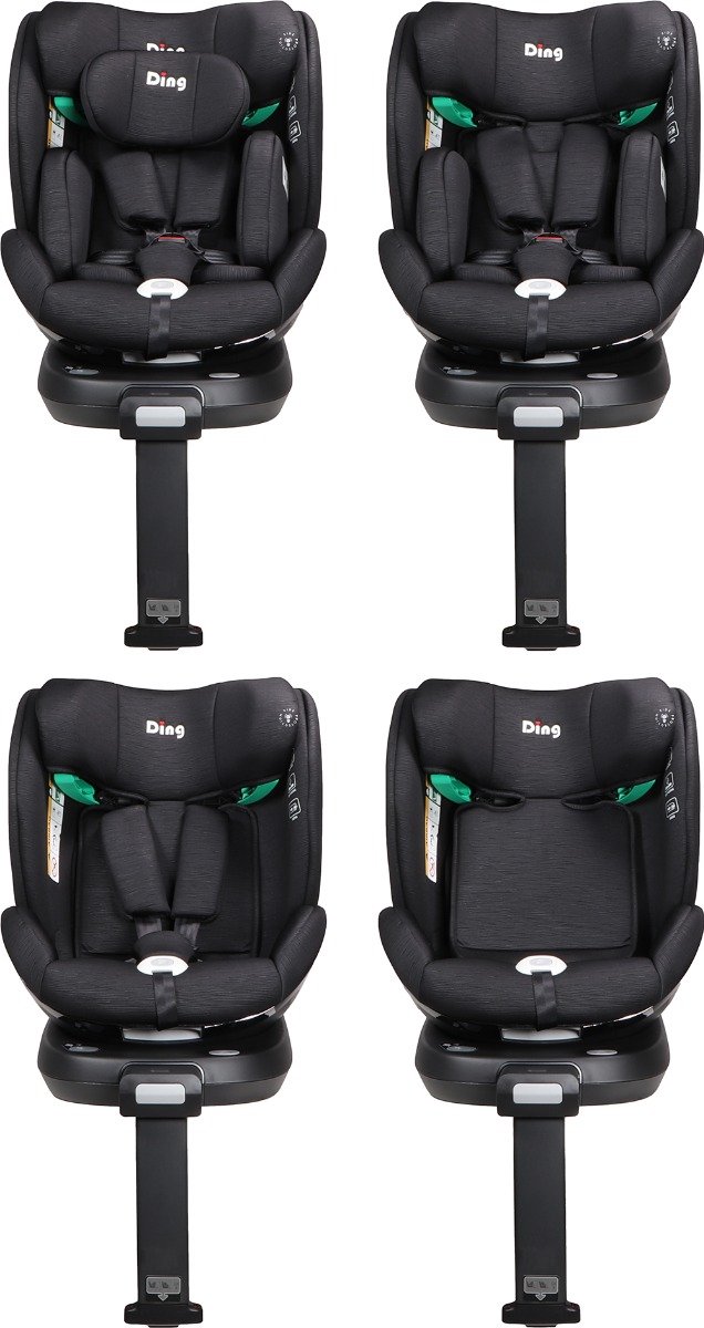 Ding Fynn Isofix Autostoel 360° Zwart i-Size 0-12 Jaar