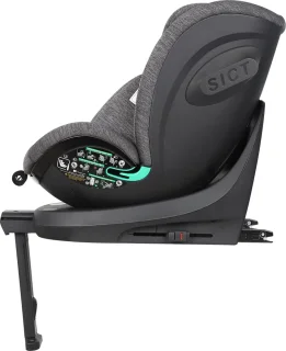 Ding Fynn Isofix Autostoel 360° Zwart i-Size 0-12 Jaar