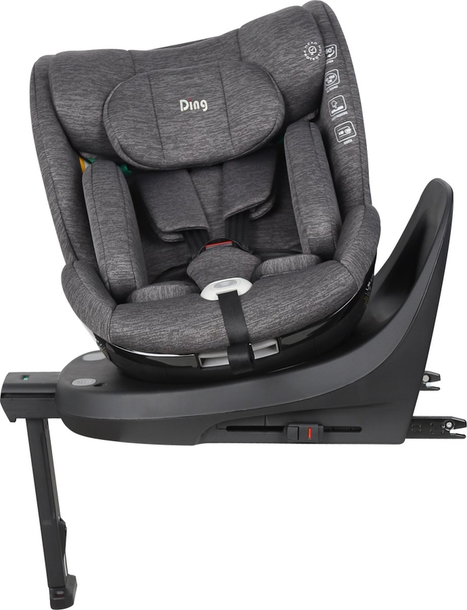 Ding Fynn Isofix Autostoel 360° Zwart i-Size 0-12 Jaar