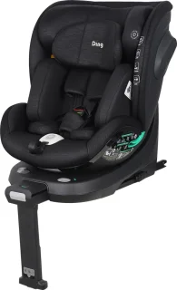 Ding Fynn Isofix Autostoel 360° Zwart i-Size 0-12 Jaar