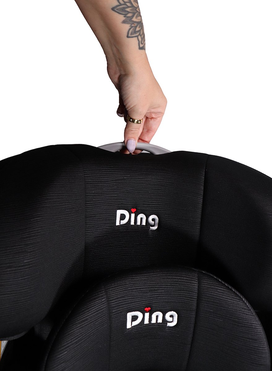 Ding Fynn Isofix Autostoel 360° Zwart i-Size 0-12 Jaar