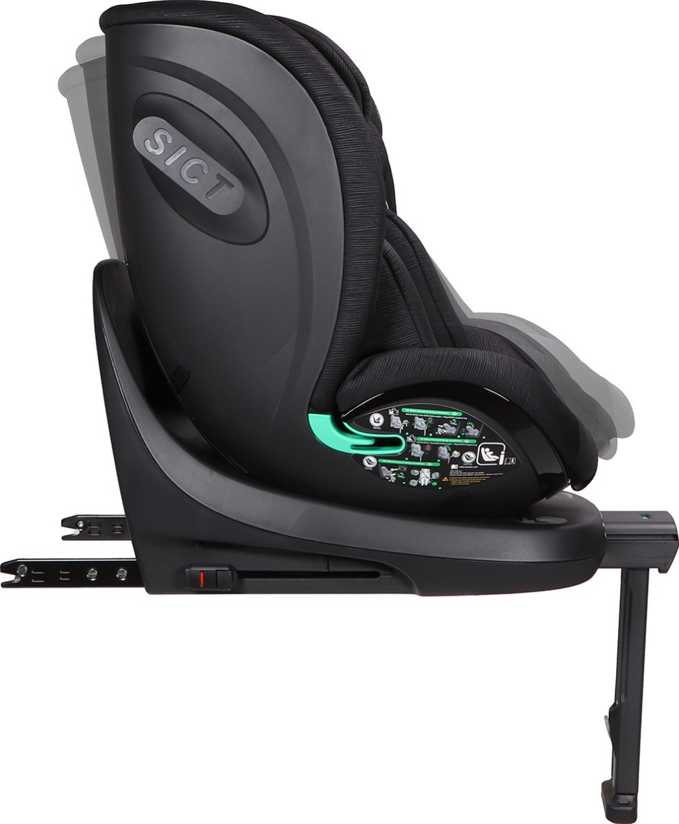 Ding Fynn Isofix Autostoel 360° Zwart i-Size 0-12 Jaar
