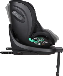 Ding Fynn Isofix Autostoel 360° Zwart i-Size 0-12 Jaar