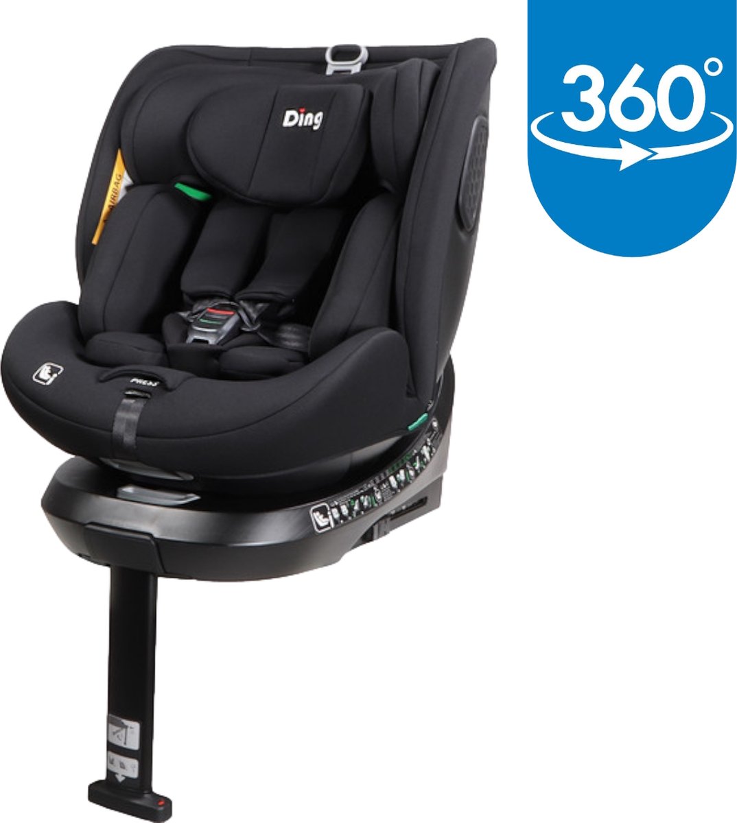 Ding Kai 360° Isofix Autostoel Zwart i-Size 0-12 Jaar