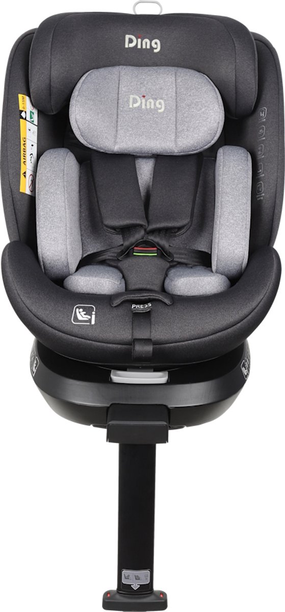 Wat vinden we goed aan de Ding Kai Autostoel Grijs 360° Draaibaar Isofix i-Size 0-12 Jaar