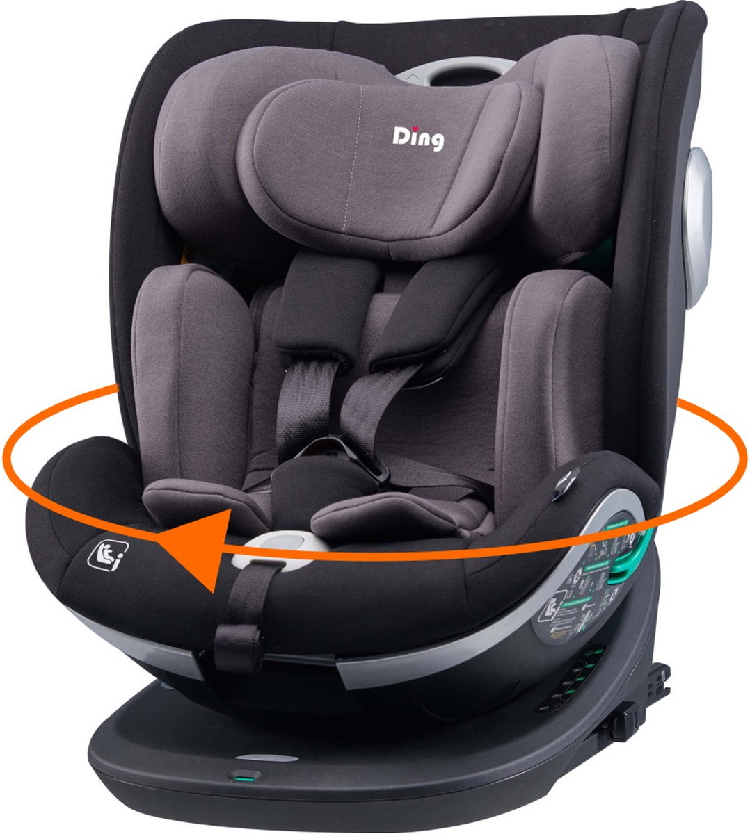 Ding Mace Autostoel i-Size 40-150 cm Black/Grey