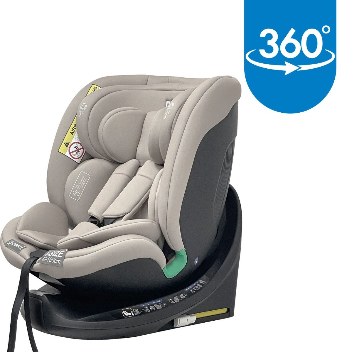 Ding Mae Autostoel Beige i-Size Isofix 0-12 jaar