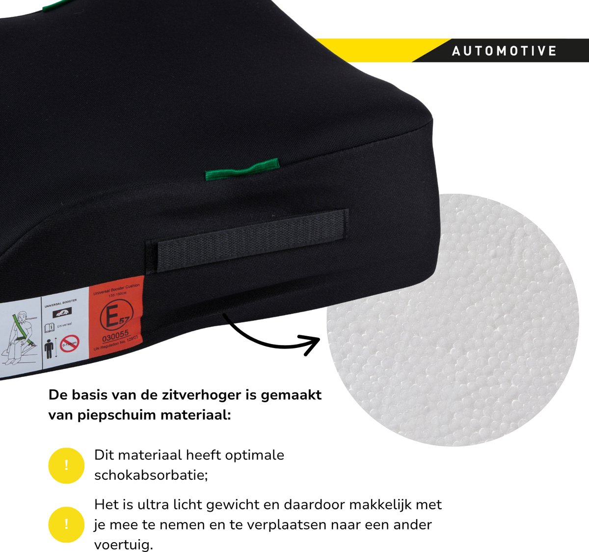 Dunlop Kinderzitje Zwart Stoelverhoger Auto