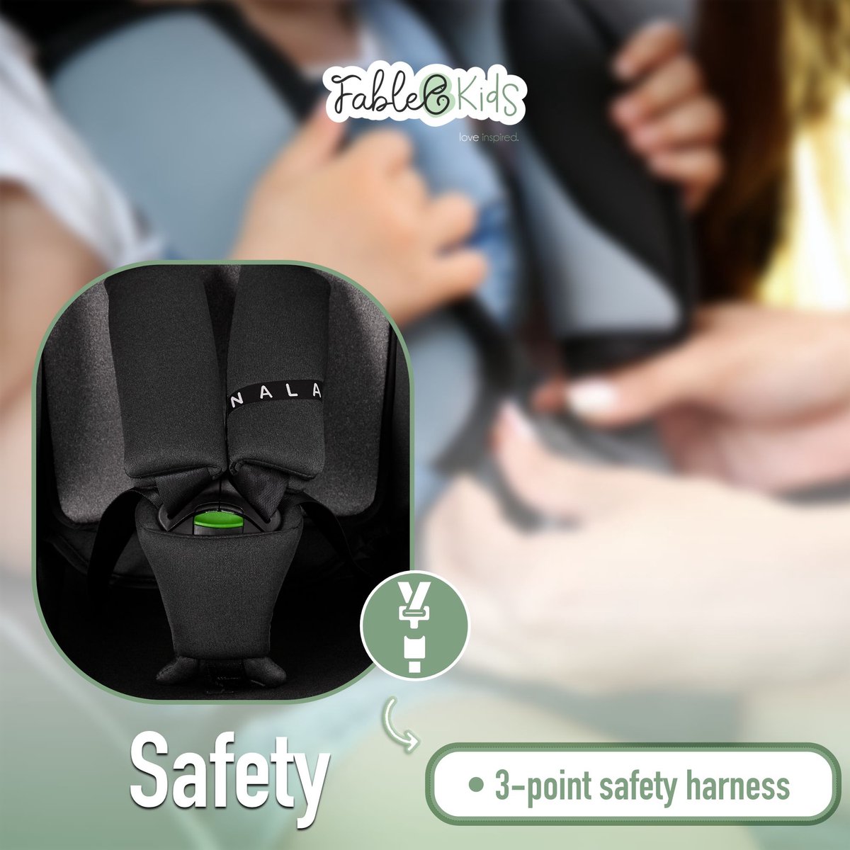 FableKids Autostoeltje i-Size Isofix 76-150 cm