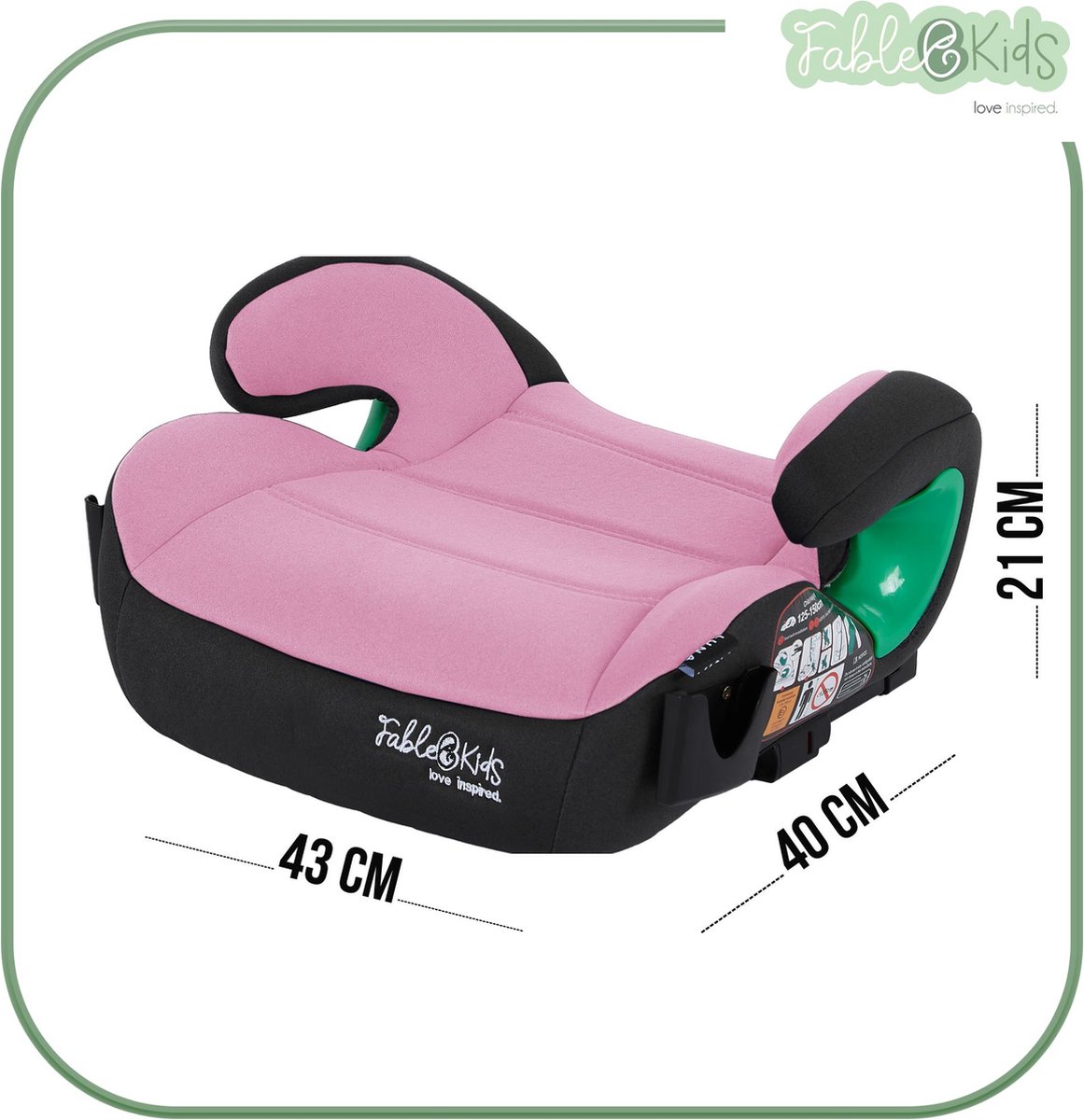 FableKids kinderautostoel 125-150 cm stoelverhoger ECE R129/03