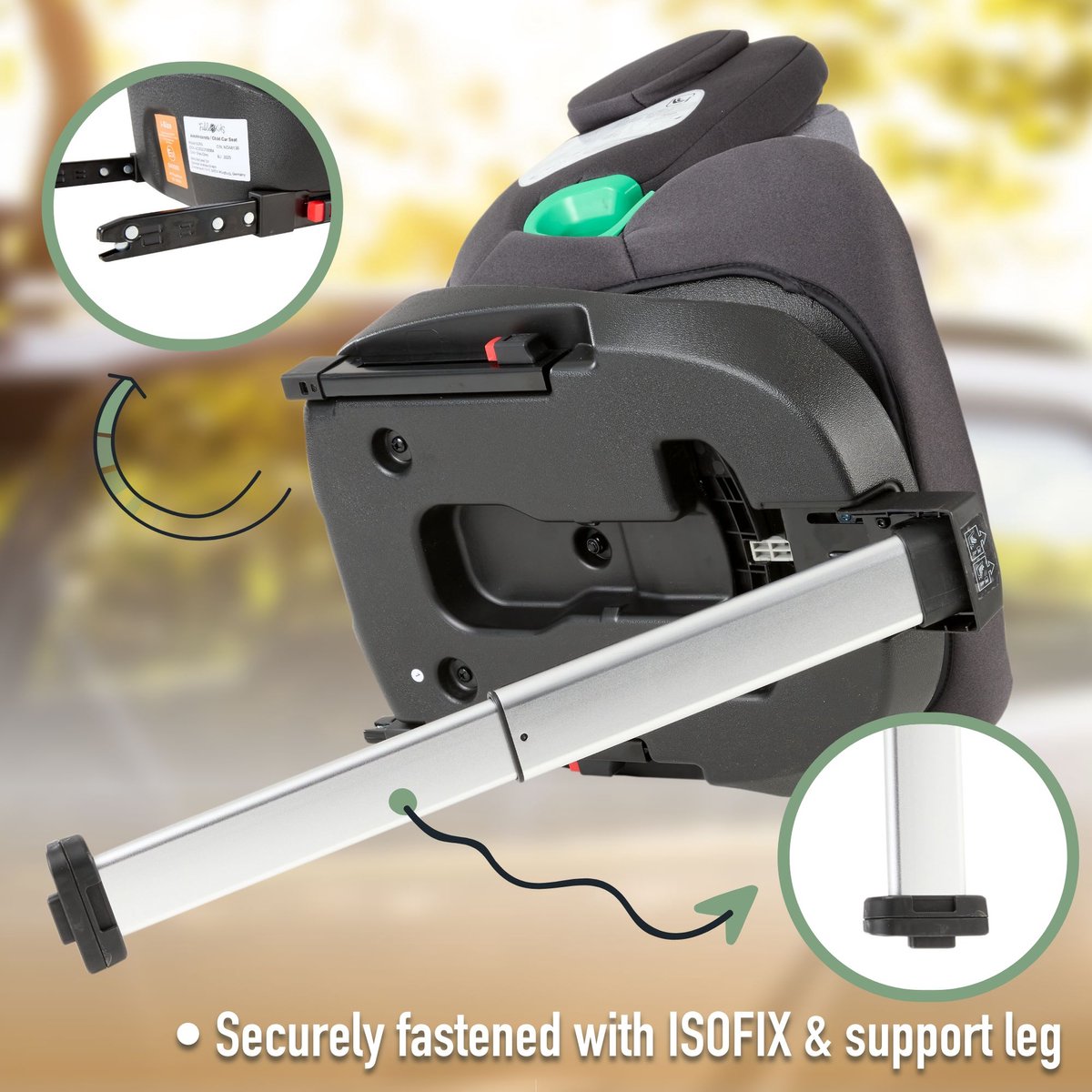 Fablekids Kinderautostoel 360° Isofix 40-150 cm